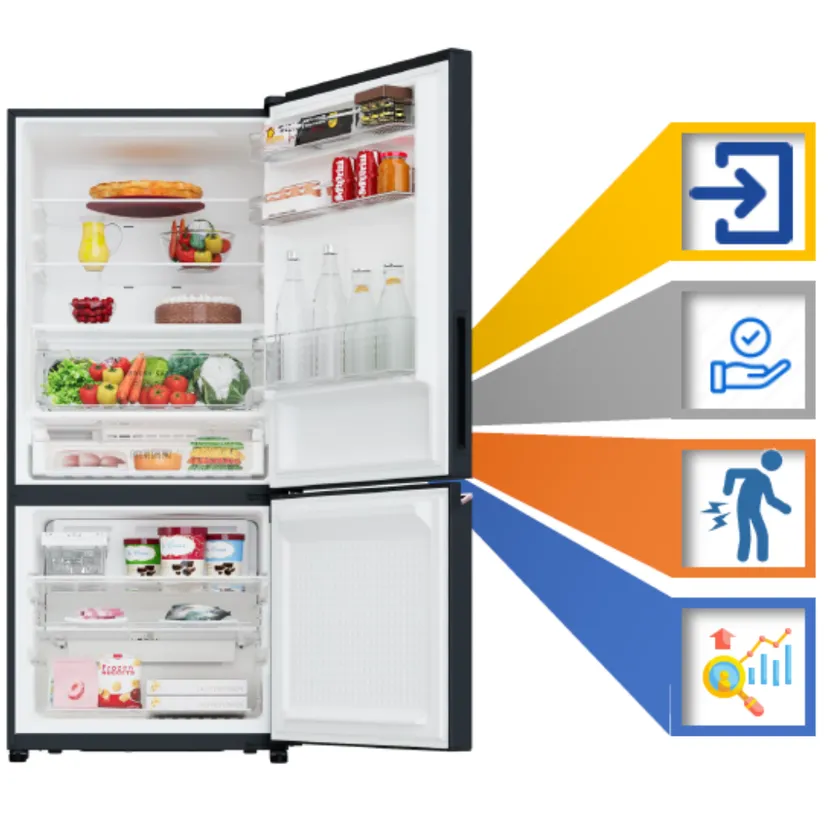 Panasonic 357 Litre Prime Convertible Double Door Refrigerator in